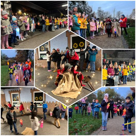 Laternenumzug mit Martin und dem armen Mann 