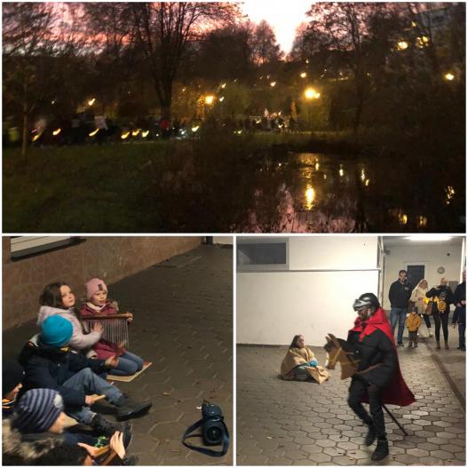 Laternenumzug und Martinsspiel