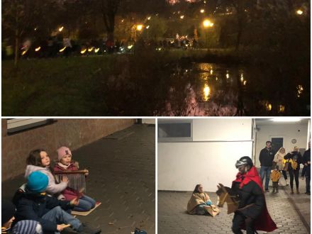 Laternenumzug und Martinsspiel